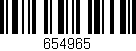 Código de barras (EAN, GTIN, SKU, ISBN): '654965'