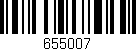 Código de barras (EAN, GTIN, SKU, ISBN): '655007'
