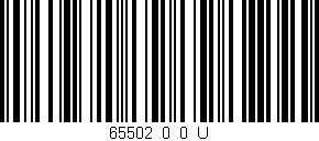 Código de barras (EAN, GTIN, SKU, ISBN): '65502_0_0_U'