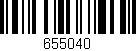 Código de barras (EAN, GTIN, SKU, ISBN): '655040'