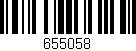 Código de barras (EAN, GTIN, SKU, ISBN): '655058'