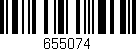 Código de barras (EAN, GTIN, SKU, ISBN): '655074'