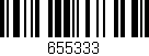 Código de barras (EAN, GTIN, SKU, ISBN): '655333'