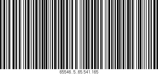 Código de barras (EAN, GTIN, SKU, ISBN): '65546..5..65.541.165'