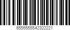 Código de barras (EAN, GTIN, SKU, ISBN): '6555555542322221'