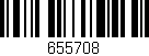 Código de barras (EAN, GTIN, SKU, ISBN): '655708'