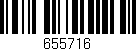 Código de barras (EAN, GTIN, SKU, ISBN): '655716'