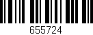 Código de barras (EAN, GTIN, SKU, ISBN): '655724'