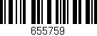 Código de barras (EAN, GTIN, SKU, ISBN): '655759'