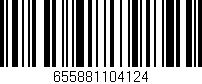 Código de barras (EAN, GTIN, SKU, ISBN): '655881104124'