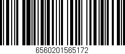 Código de barras (EAN, GTIN, SKU, ISBN): '6560201565172'