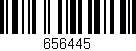 Código de barras (EAN, GTIN, SKU, ISBN): '656445'