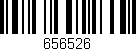 Código de barras (EAN, GTIN, SKU, ISBN): '656526'