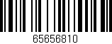 Código de barras (EAN, GTIN, SKU, ISBN): '65656810'