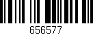 Código de barras (EAN, GTIN, SKU, ISBN): '656577'