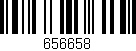 Código de barras (EAN, GTIN, SKU, ISBN): '656658'