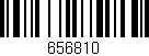 Código de barras (EAN, GTIN, SKU, ISBN): '656810'