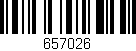 Código de barras (EAN, GTIN, SKU, ISBN): '657026'