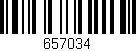 Código de barras (EAN, GTIN, SKU, ISBN): '657034'