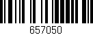 Código de barras (EAN, GTIN, SKU, ISBN): '657050'