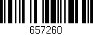Código de barras (EAN, GTIN, SKU, ISBN): '657260'