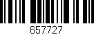 Código de barras (EAN, GTIN, SKU, ISBN): '657727'