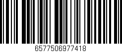 Código de barras (EAN, GTIN, SKU, ISBN): '6577506977418'