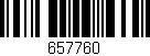Código de barras (EAN, GTIN, SKU, ISBN): '657760'