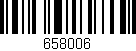 Código de barras (EAN, GTIN, SKU, ISBN): '658006'