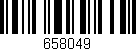 Código de barras (EAN, GTIN, SKU, ISBN): '658049'