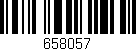 Código de barras (EAN, GTIN, SKU, ISBN): '658057'