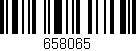 Código de barras (EAN, GTIN, SKU, ISBN): '658065'