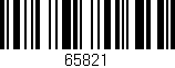 Código de barras (EAN, GTIN, SKU, ISBN): '65821'