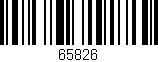 Código de barras (EAN, GTIN, SKU, ISBN): '65826'