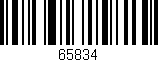 Código de barras (EAN, GTIN, SKU, ISBN): '65834'
