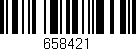 Código de barras (EAN, GTIN, SKU, ISBN): '658421'
