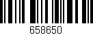 Código de barras (EAN, GTIN, SKU, ISBN): '658650'