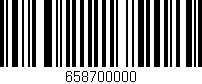Código de barras (EAN, GTIN, SKU, ISBN): '658700000'