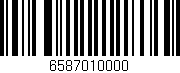 Código de barras (EAN, GTIN, SKU, ISBN): '6587010000'
