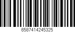 Código de barras (EAN, GTIN, SKU, ISBN): '6587414245325'