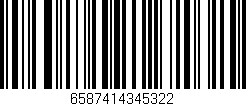 Código de barras (EAN, GTIN, SKU, ISBN): '6587414345322'