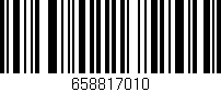 Código de barras (EAN, GTIN, SKU, ISBN): '658817010'