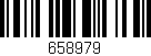 Código de barras (EAN, GTIN, SKU, ISBN): '658979'