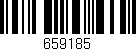 Código de barras (EAN, GTIN, SKU, ISBN): '659185'