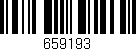 Código de barras (EAN, GTIN, SKU, ISBN): '659193'