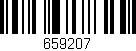 Código de barras (EAN, GTIN, SKU, ISBN): '659207'
