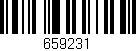 Código de barras (EAN, GTIN, SKU, ISBN): '659231'