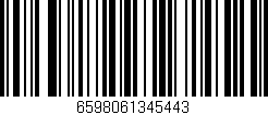 Código de barras (EAN, GTIN, SKU, ISBN): '6598061345443'
