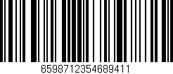 Código de barras (EAN, GTIN, SKU, ISBN): '6598712354689411'