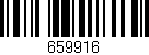 Código de barras (EAN, GTIN, SKU, ISBN): '659916'